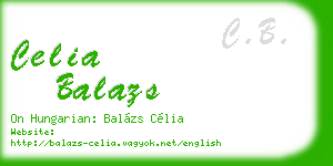celia balazs business card